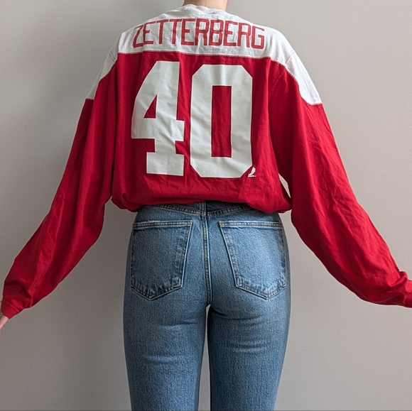 Vintage Detroit Red Wings Hockey Long Sleeve Shirt - Picture 5 of 11